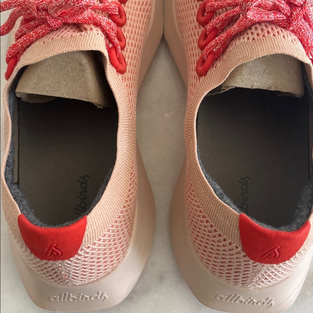 Allbirds Men's Like New Tree Dasher Flame Sneakers Shows Men's 12.5 - Picture 10 of 10